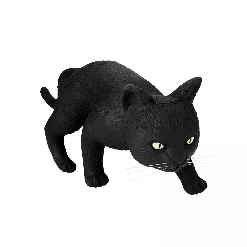 Arched Back Latex Black Cat