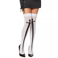 Gothic Cross Thigh High Stockings