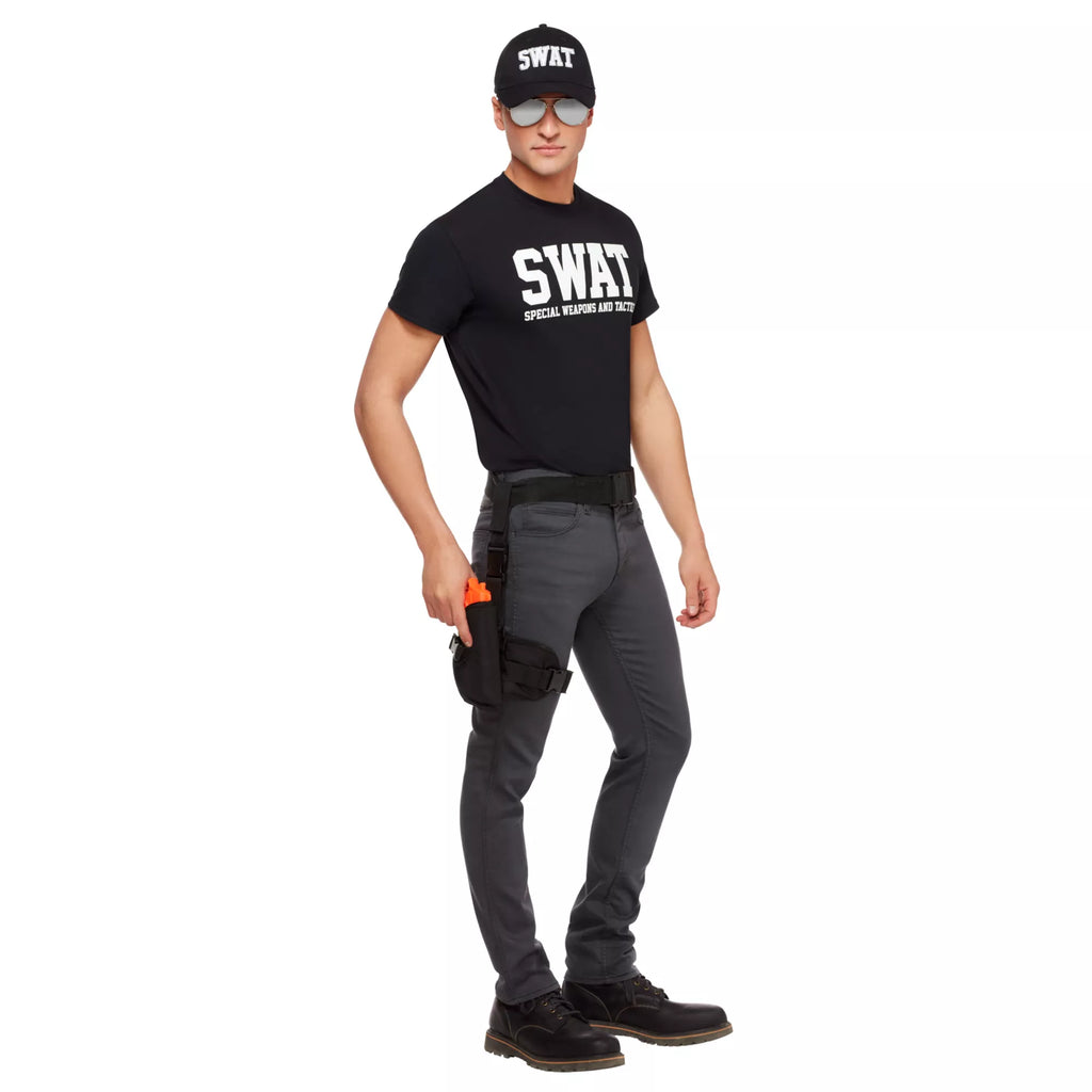 Police Belt with Leg Holster