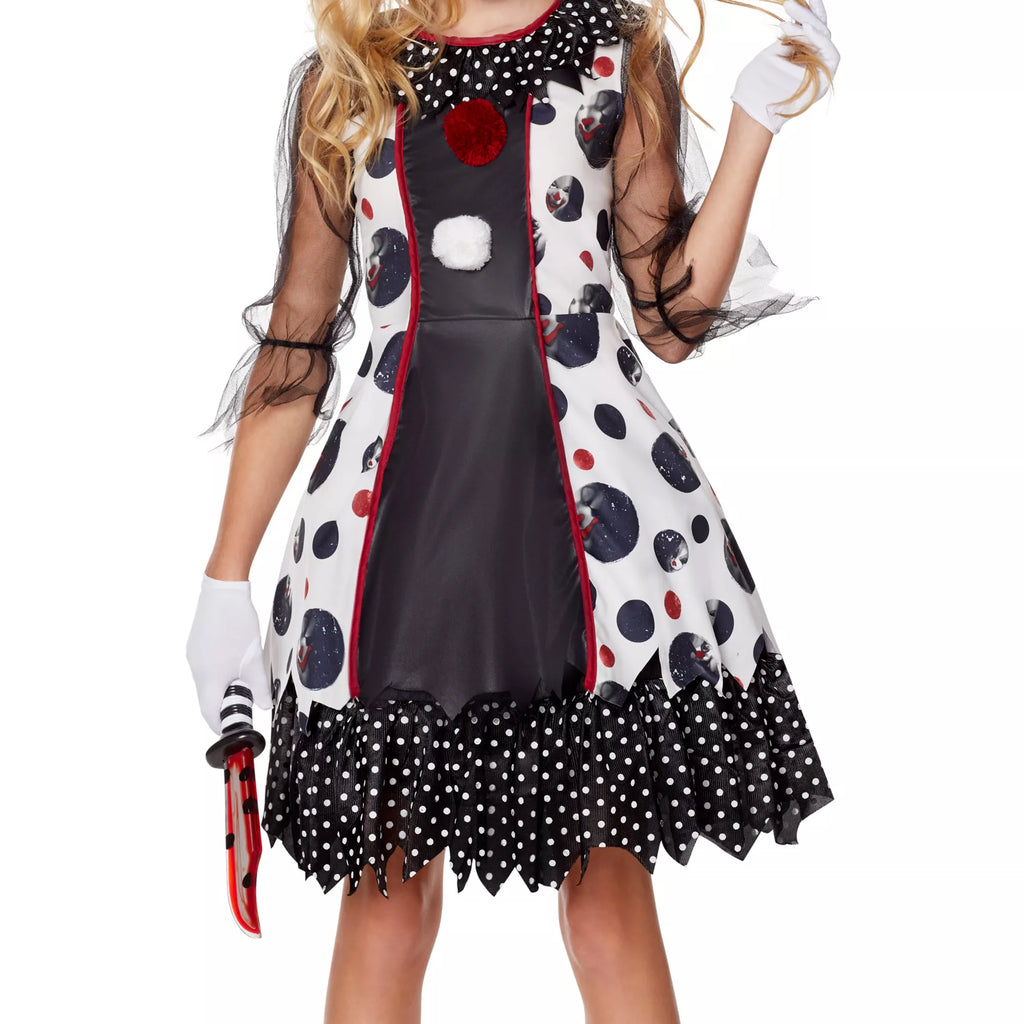 Kids Creepy Clown Costume