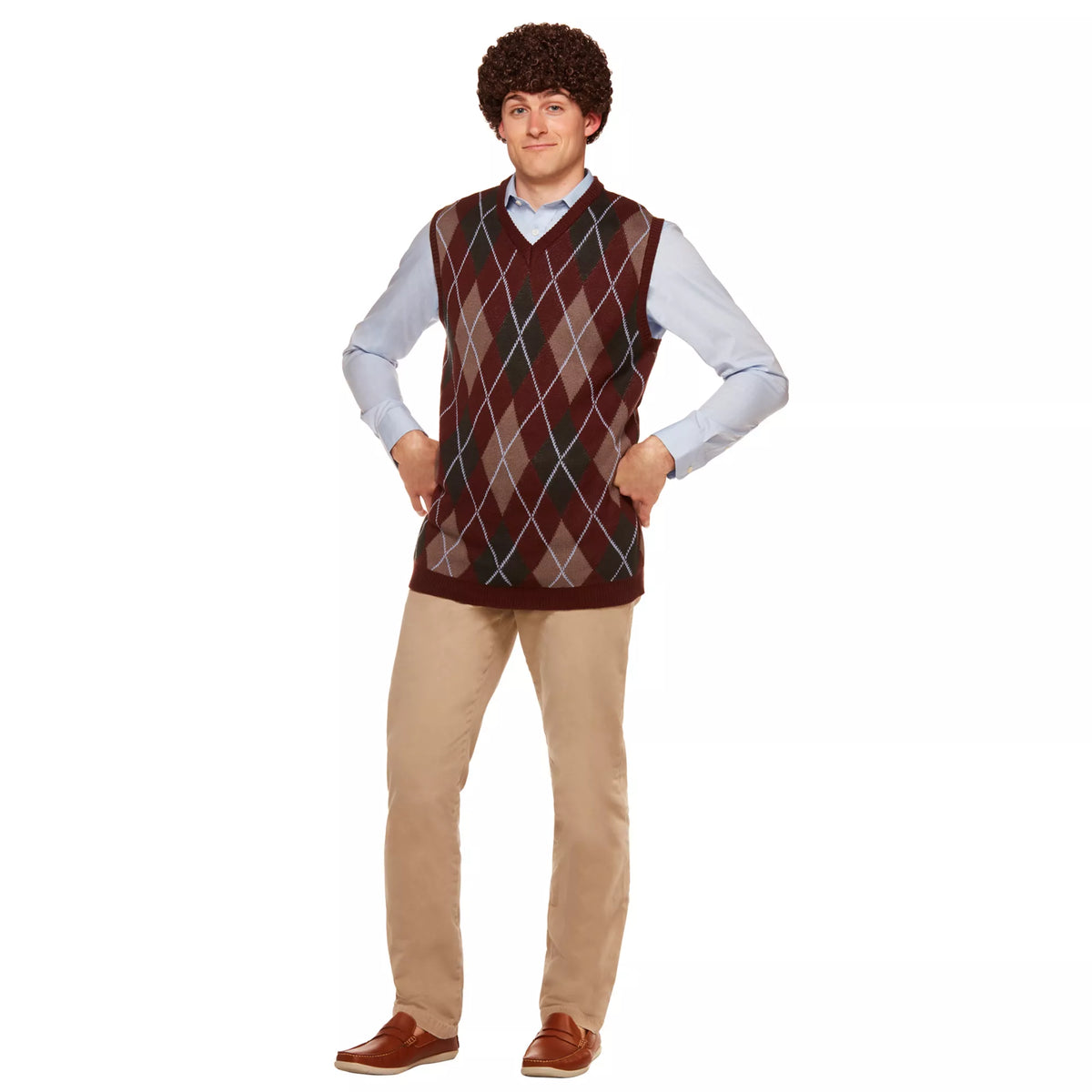 Dale Sweater Vest and Wig - Step Brothers