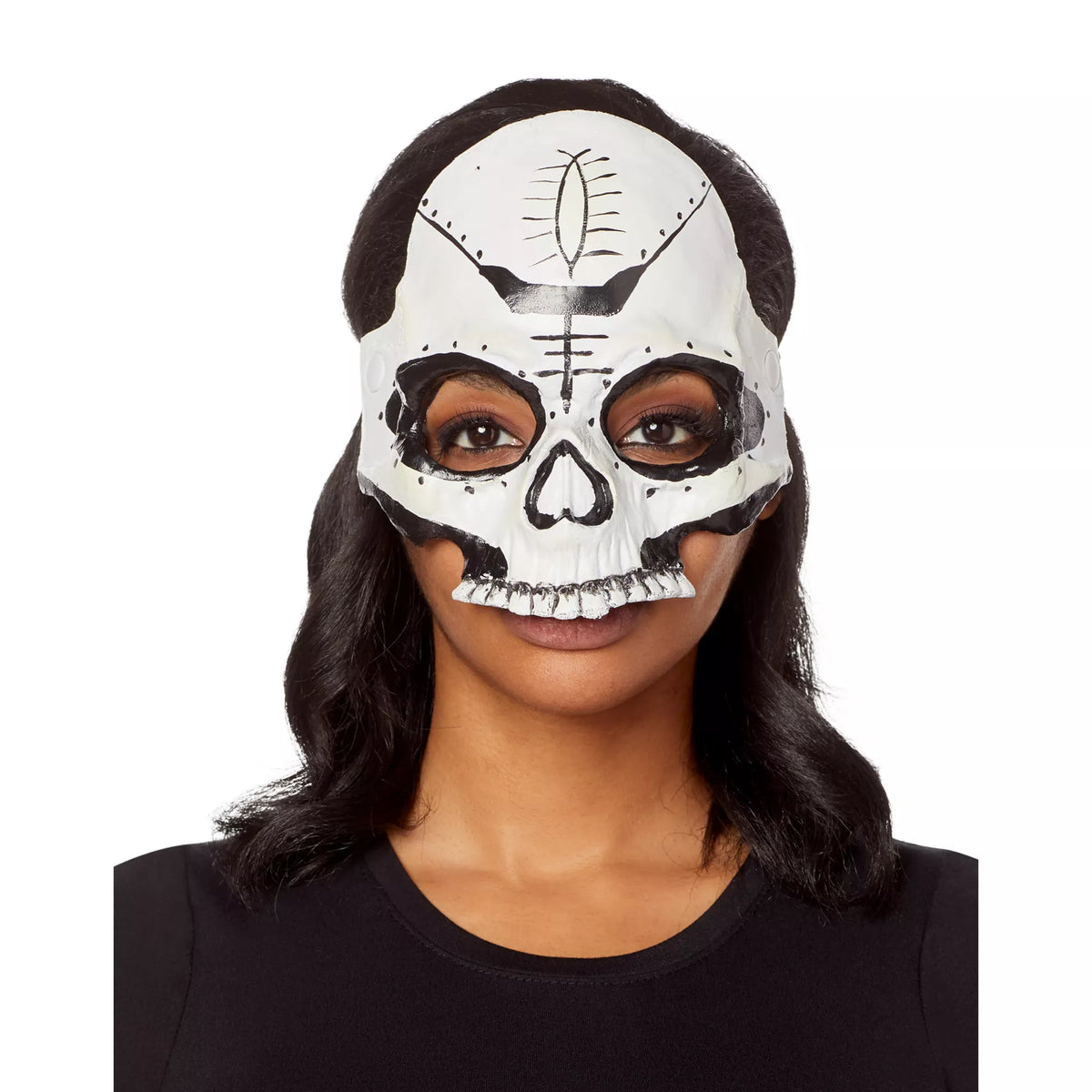 Witch Doctor Skull Half Mask