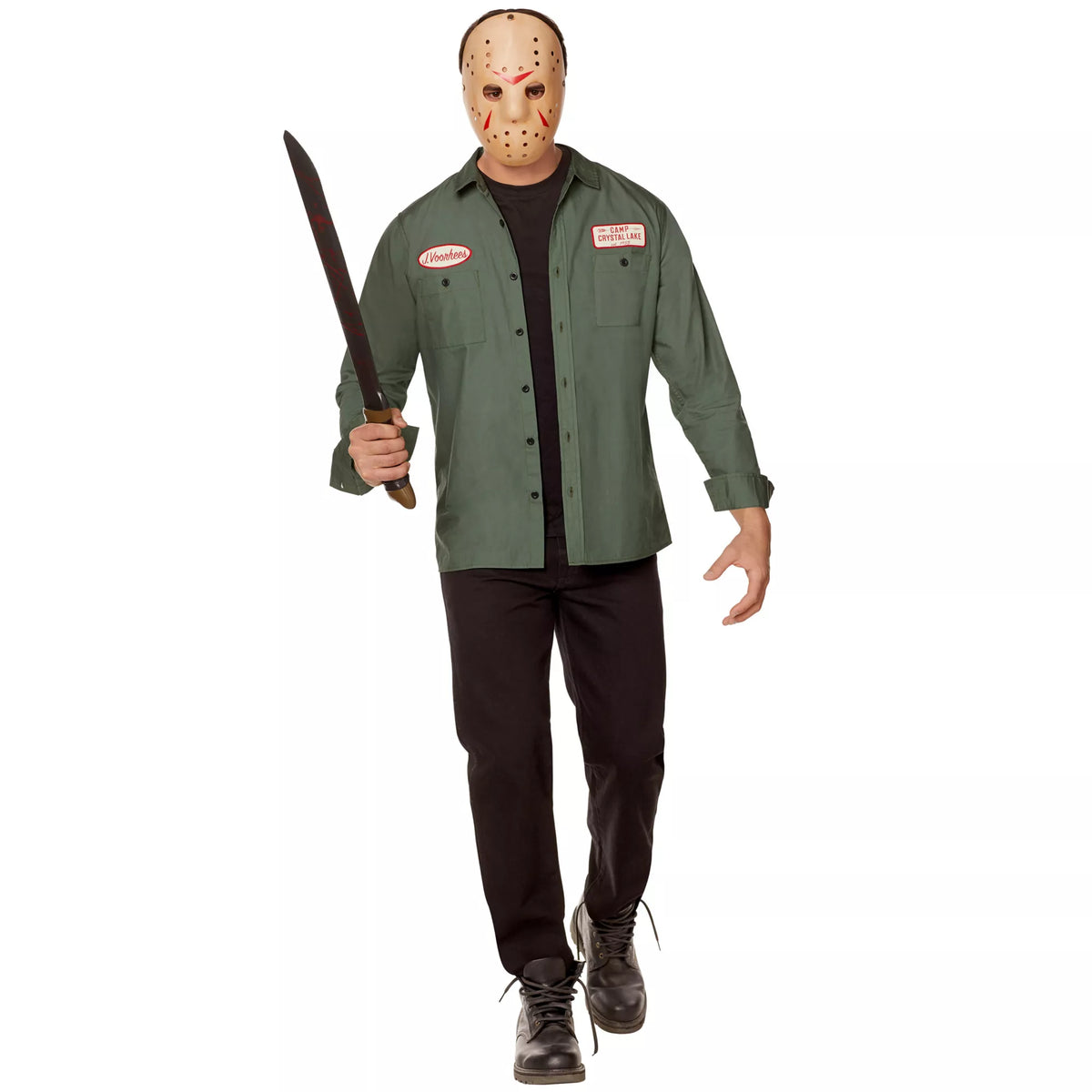 Adult Jason Voorhees Work Shirt - Friday the 13th