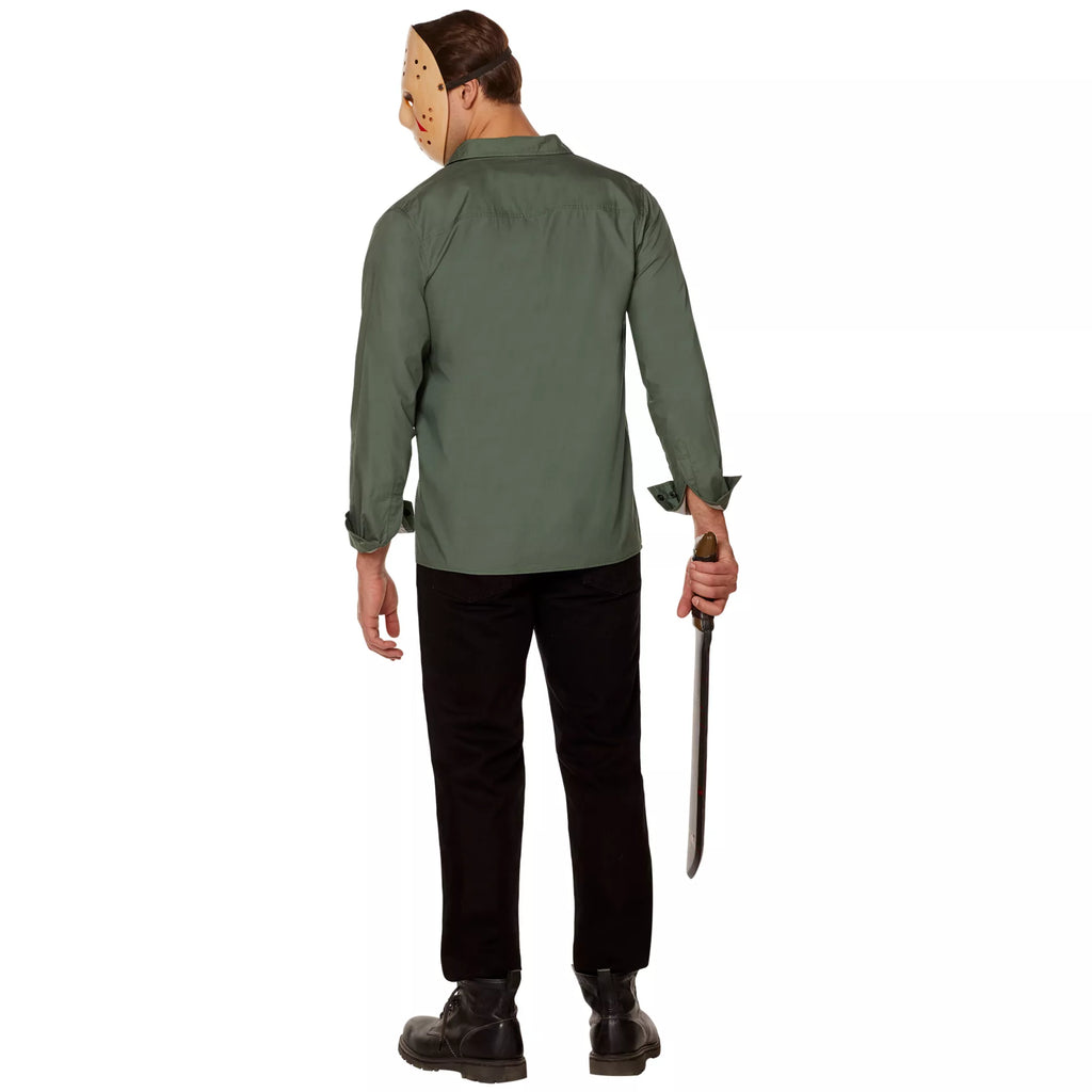 Adult Jason Voorhees Work Shirt - Friday the 13th