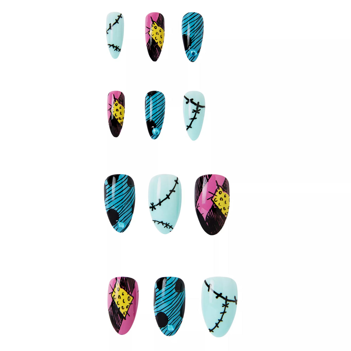 Adult Sally Press on Nails - The Nightmare Before Christmas