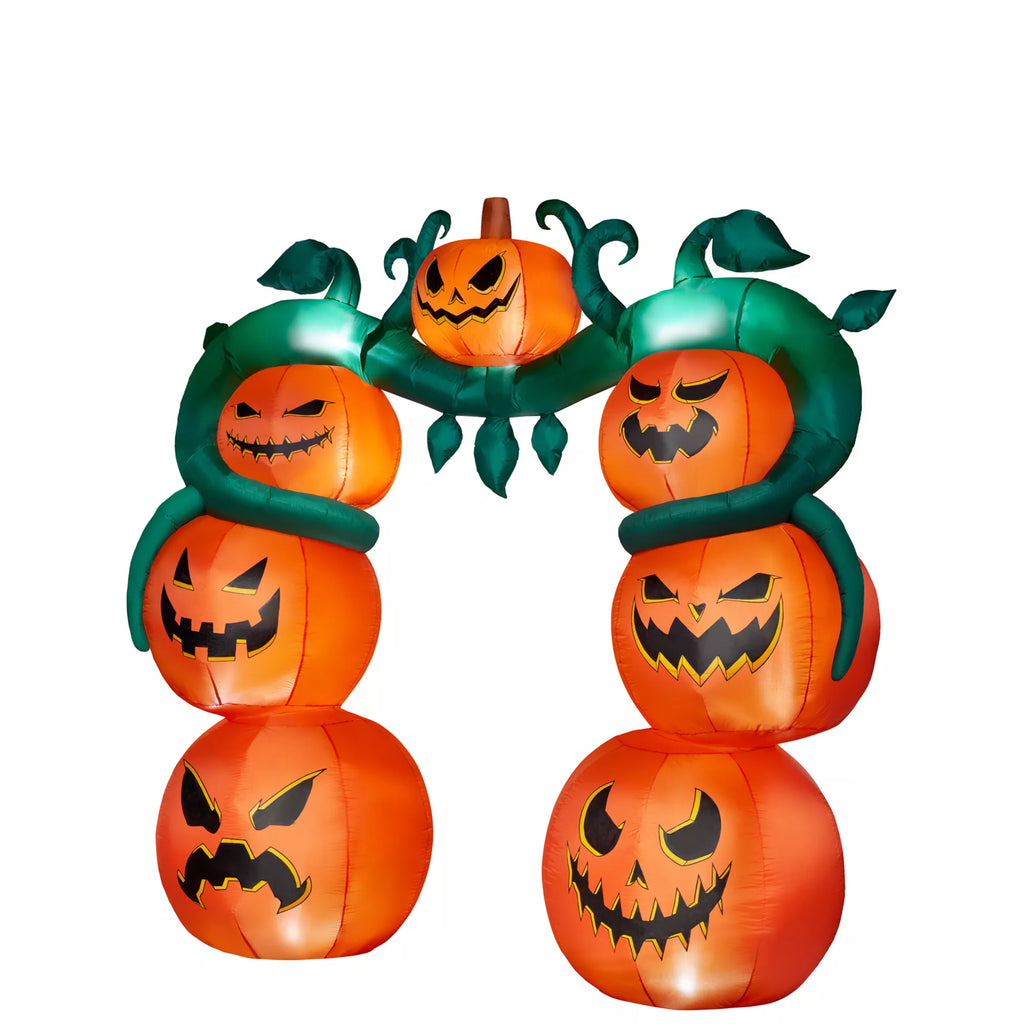 9 Ft Light-Up Jack-O'-Lantern Archway Inflatable Decoration