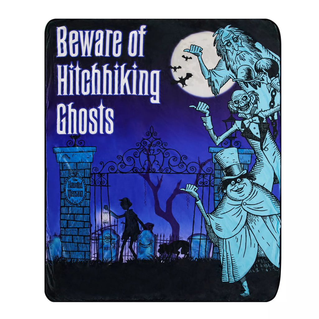 Hitchhiking Ghosts The Haunted Mansion Fleece Blanket - Disney