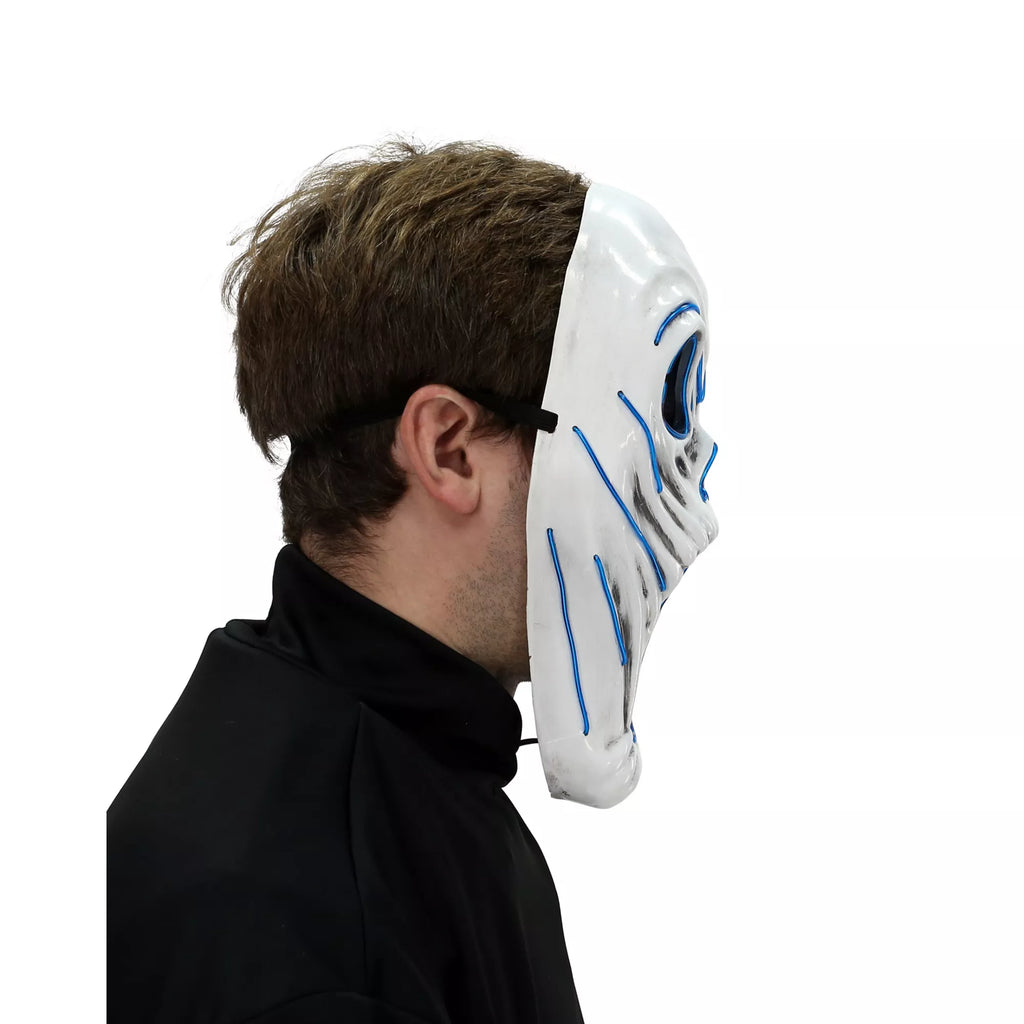 Light-Up EL Wire Phantom Half Mask