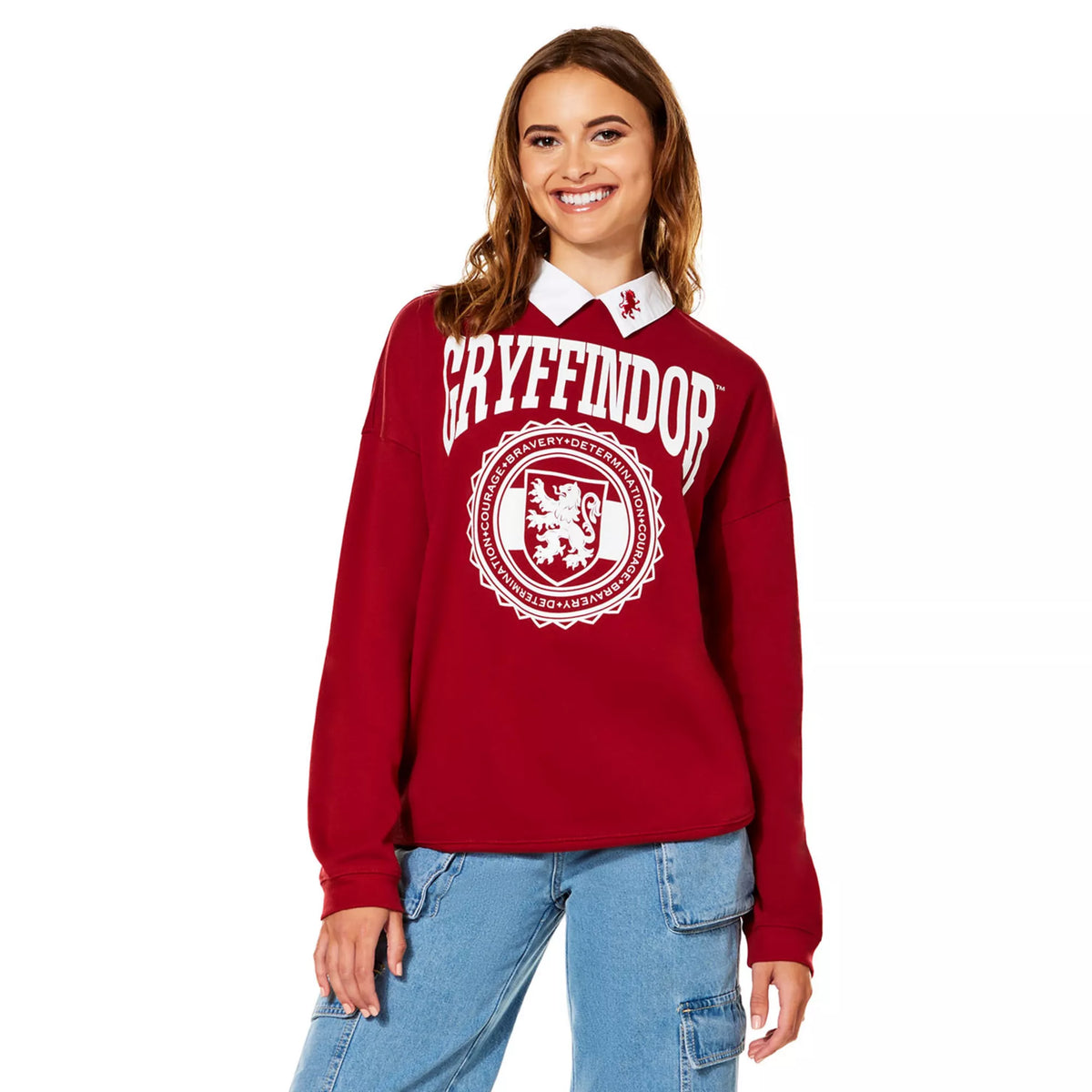 Gryffindor Collared Crewneck - Harry Potter