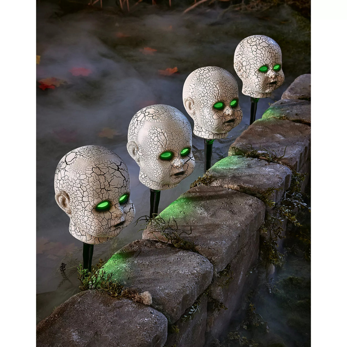 Light-Up LED Cracked Doll Pathway Markers