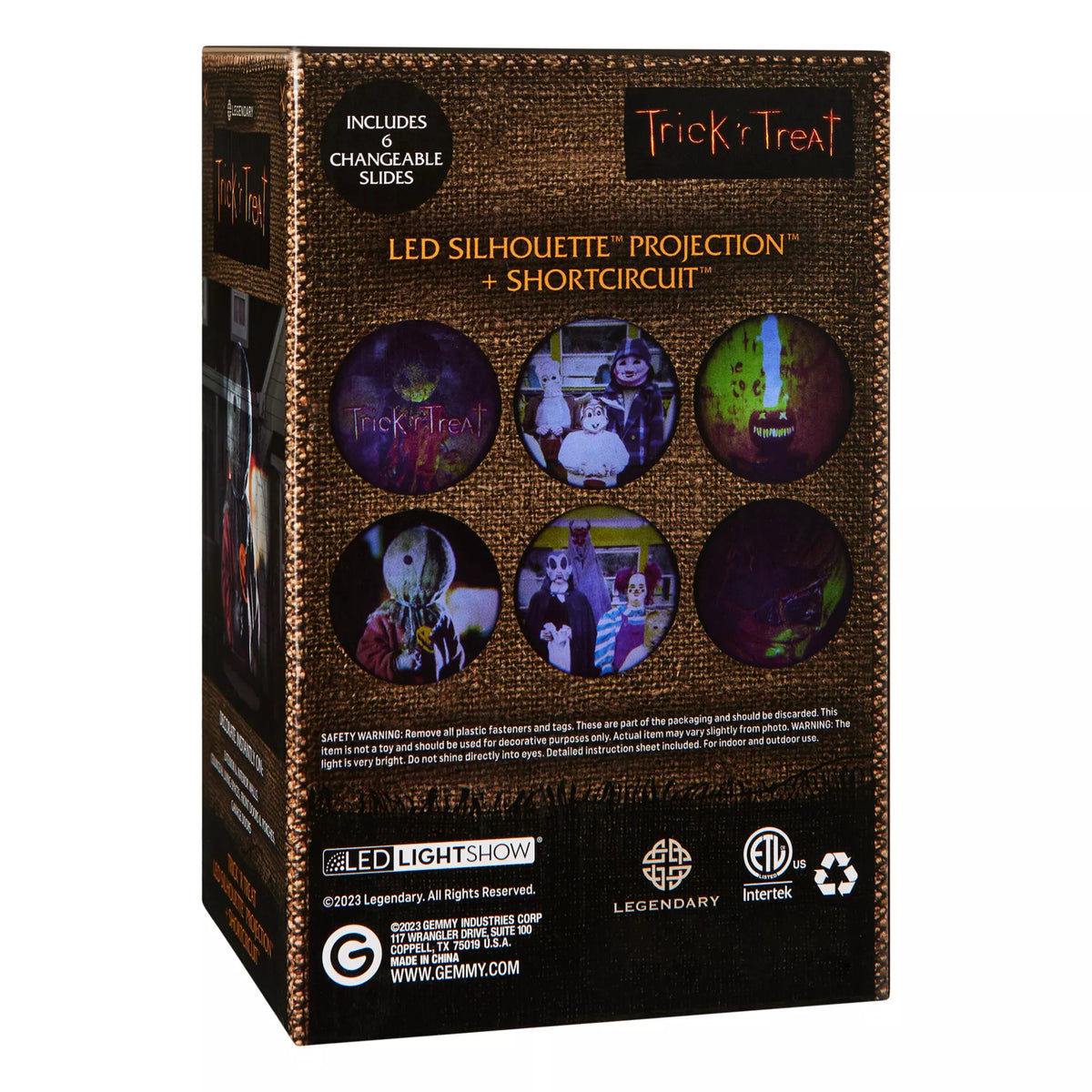 LED Trick 'r Treat Slides Projection Spotlight