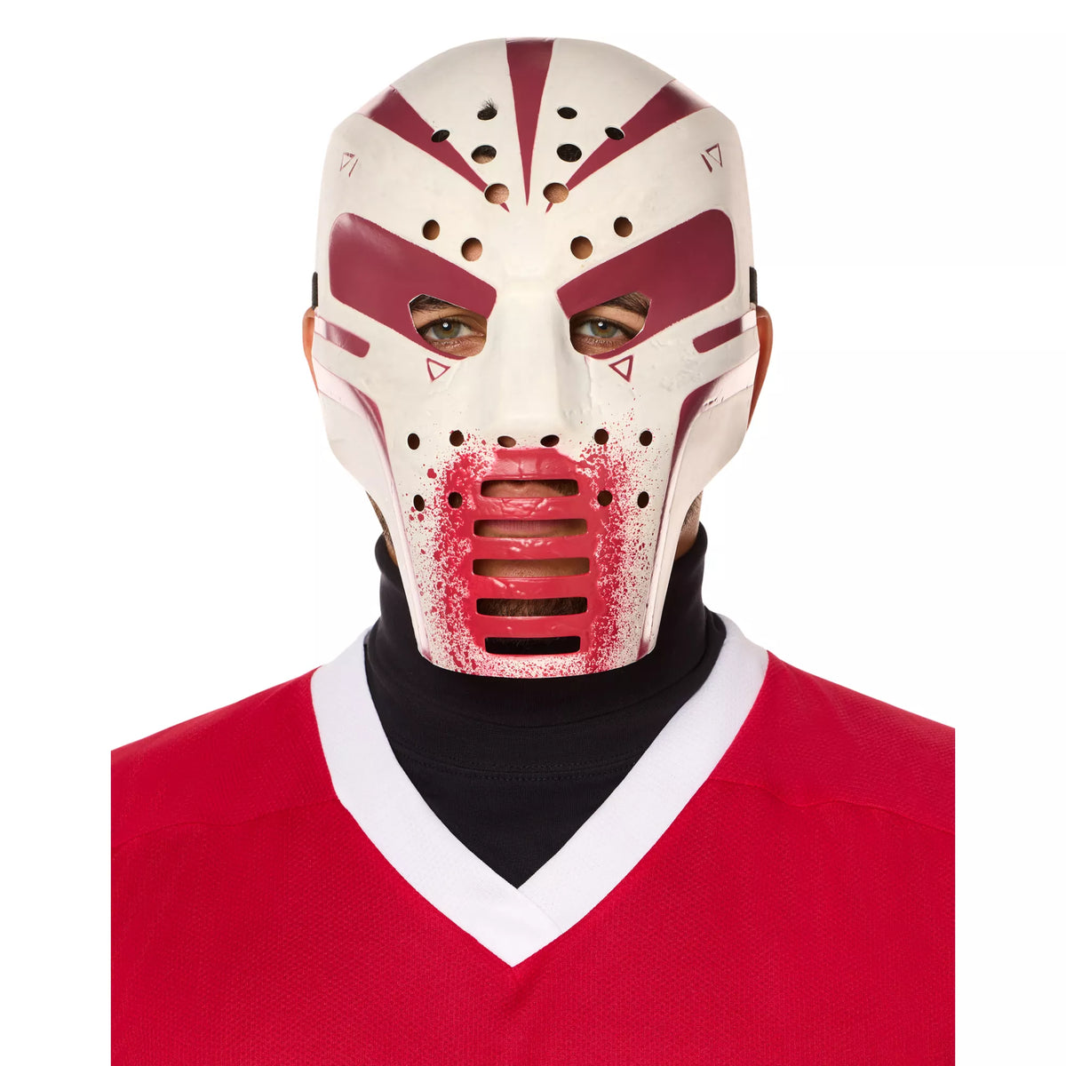 Blood Splattered Hockey Half Mask