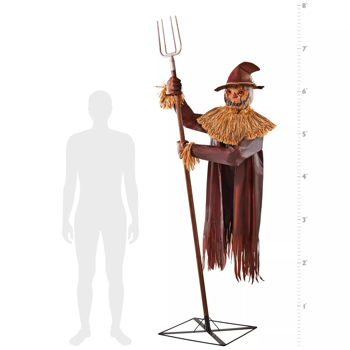 7 Ft 10 In Mack Straw Animatronic