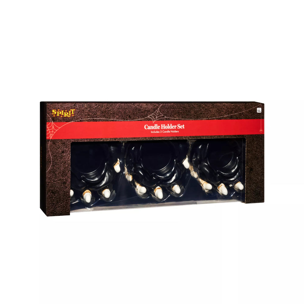 Multi-Pack Skeleton Hands Rose Candle Holder Set - 3 Pack