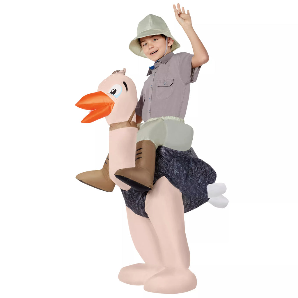 Kids Inflatable Ostrich Ride-Along Costume