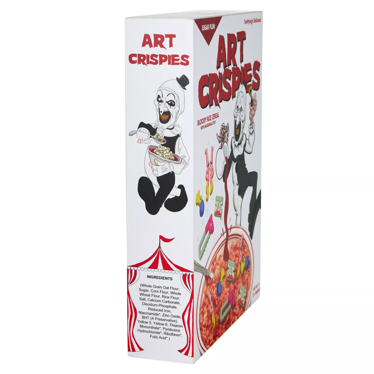 Terrifier Art Crispies Cereal Box Sign