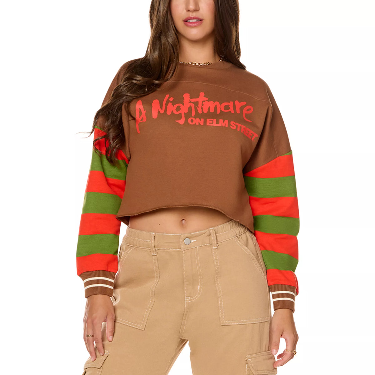Freddy Krueger Cropped Crewneck - A Nightmare on Elm Street