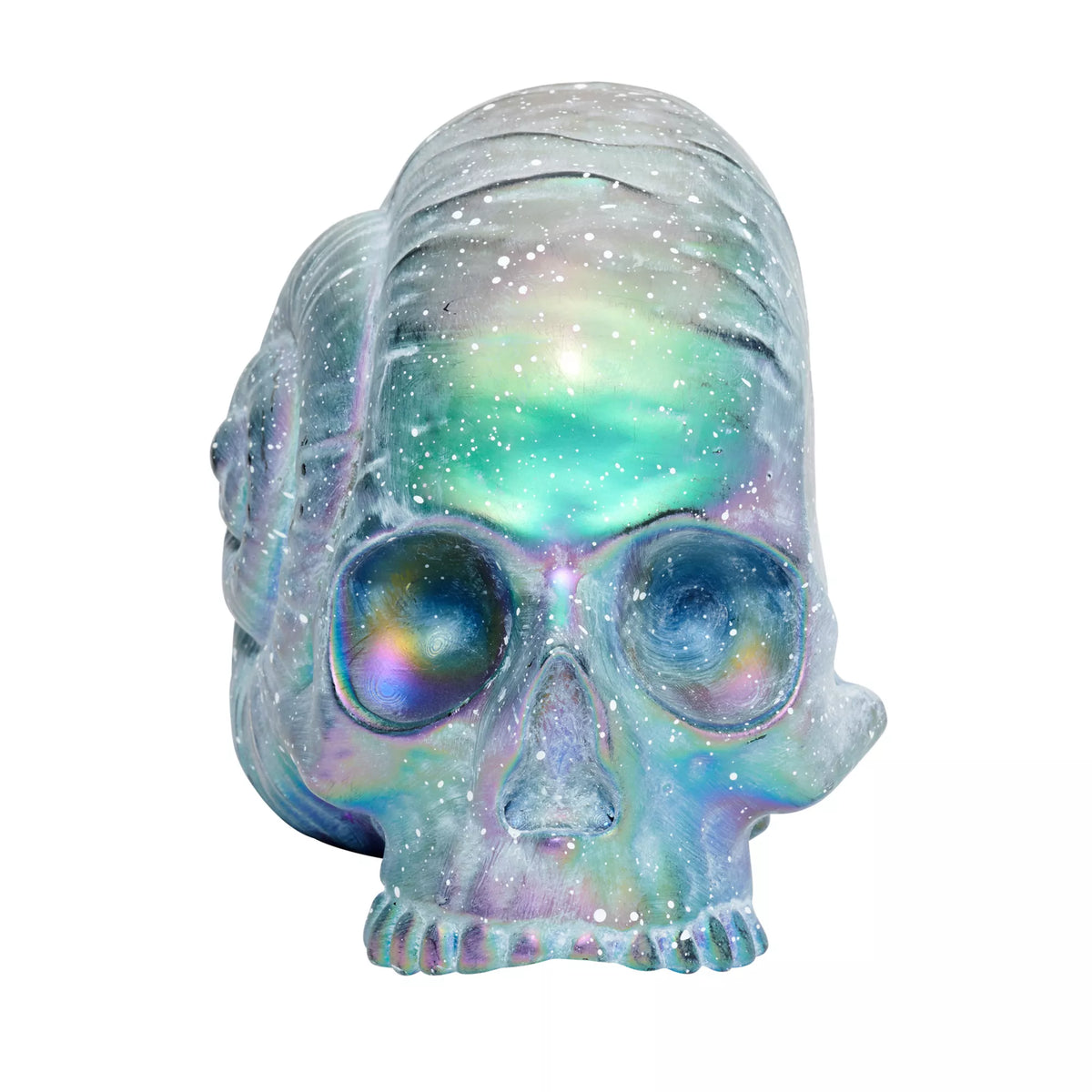 Oil Slick Skull Tabletop Decoration