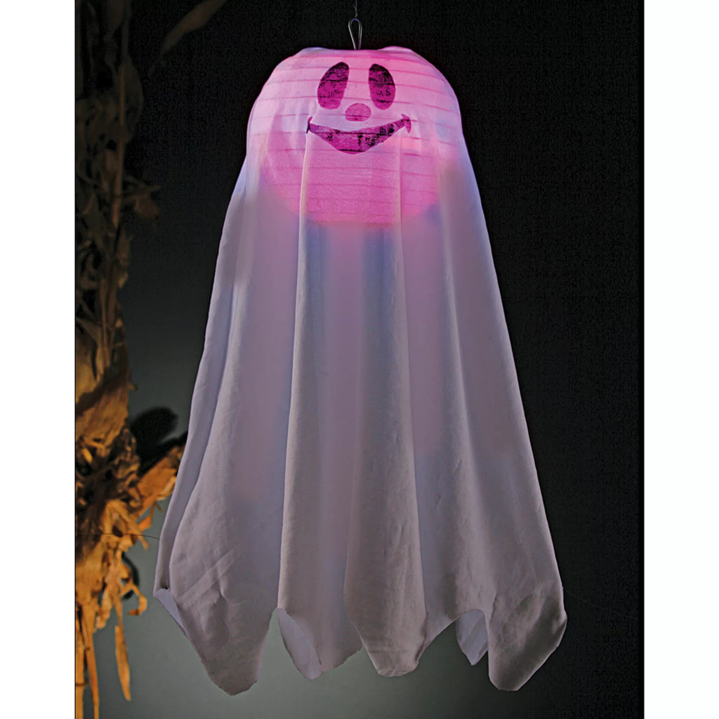 Happy Ghost Light-Up Hanging Lantern