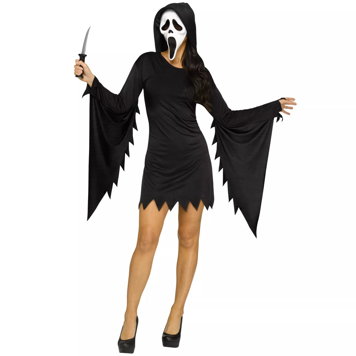 Adult Glamour Ghost Face Dress Costume