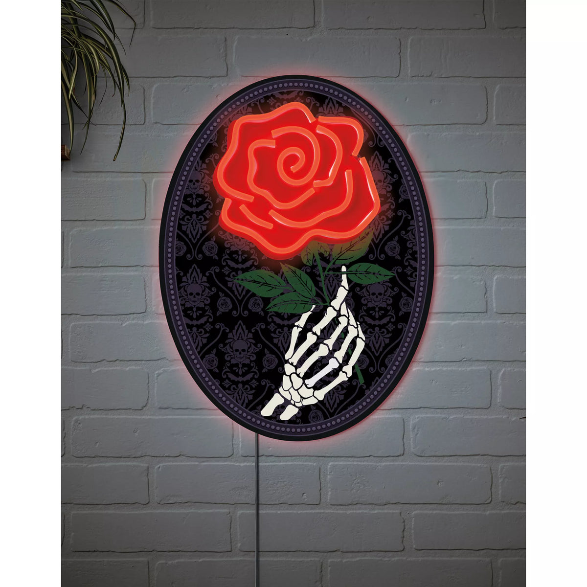 Undying Love Rose Neon LED Light-Up Sign