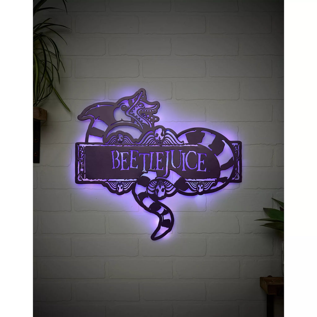Beetlejuice Sandworm LED Light-Up Sign
