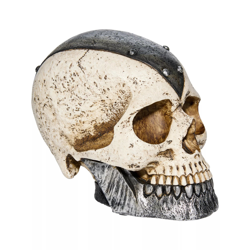 6 Inch Iron Armored Skull