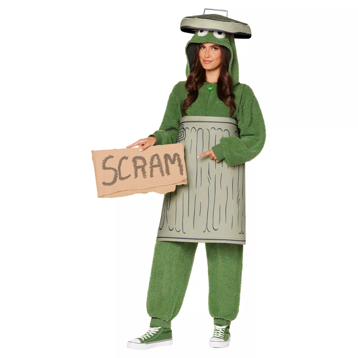 Adult Oscar the Grouch Costume - Sesame Street