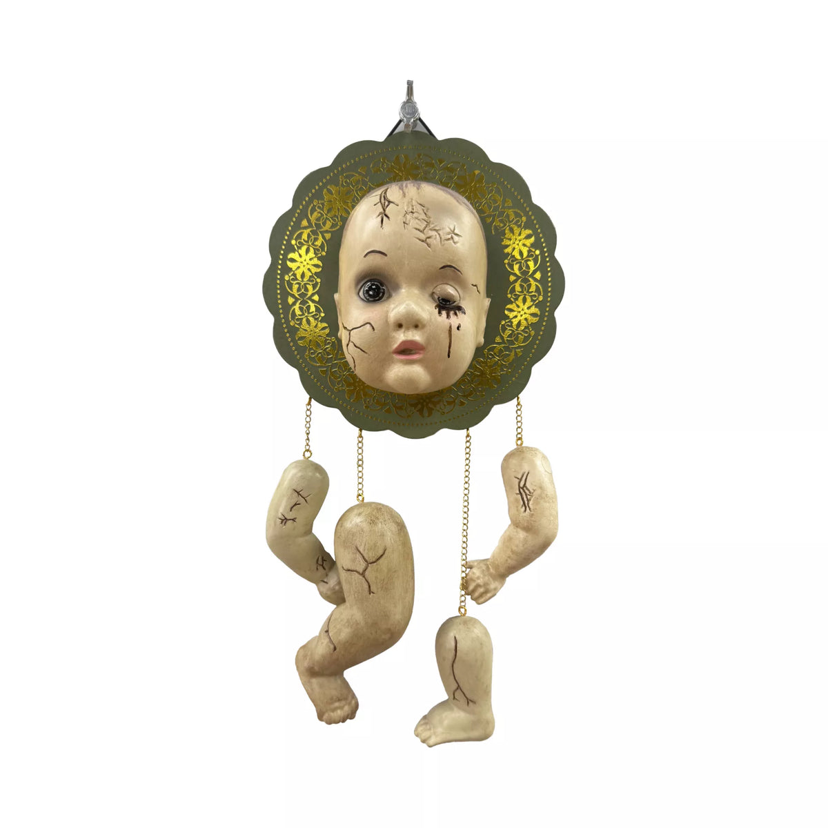 Broken Doll Hanging Sign
