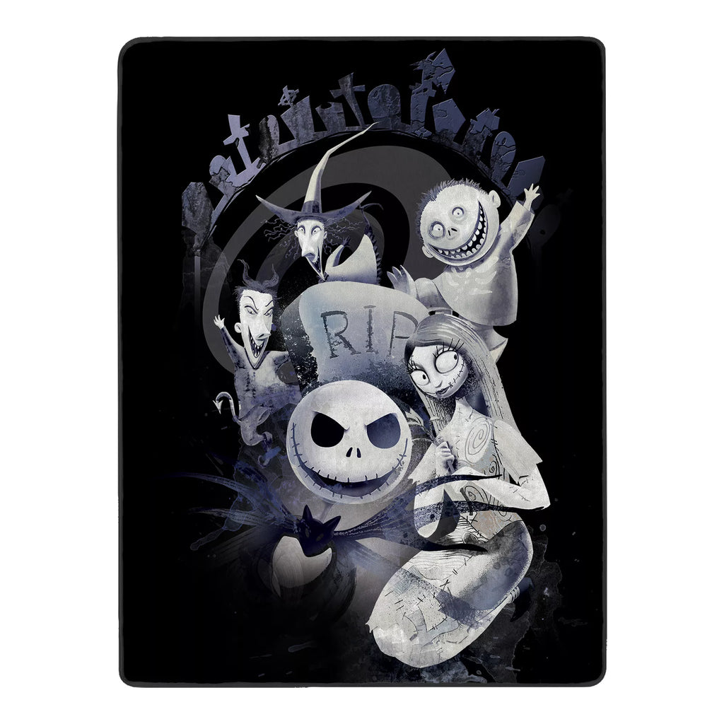 The Nightmare Before Christmas Graveyard Fleece Blanket