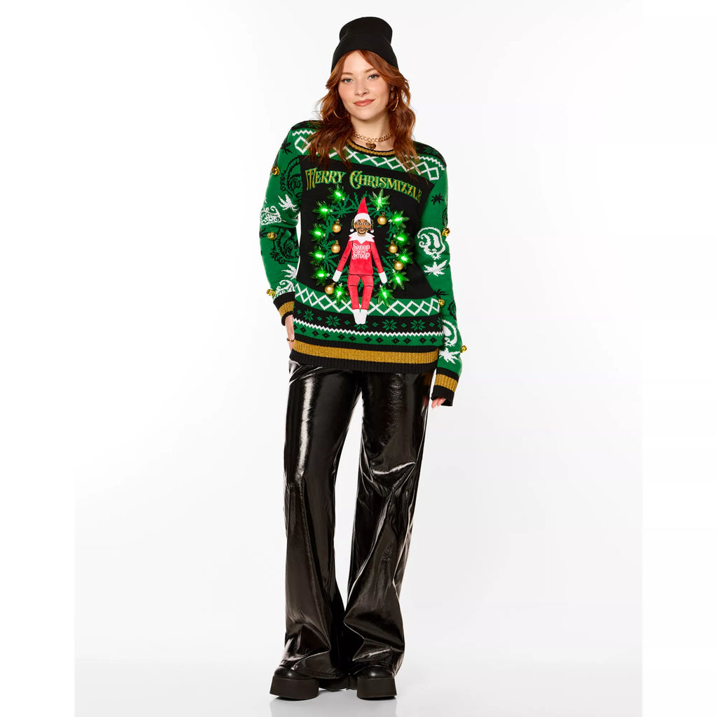 Light-Up Snoop on the Stoop Merry Chrismizzle Christmas Sweater
