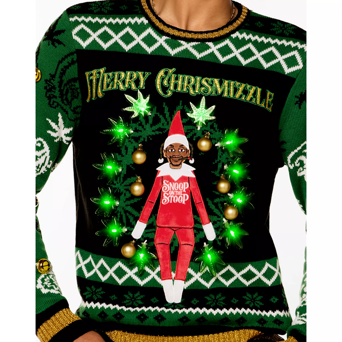 Light-Up Snoop on the Stoop Merry Chrismizzle Christmas Sweater