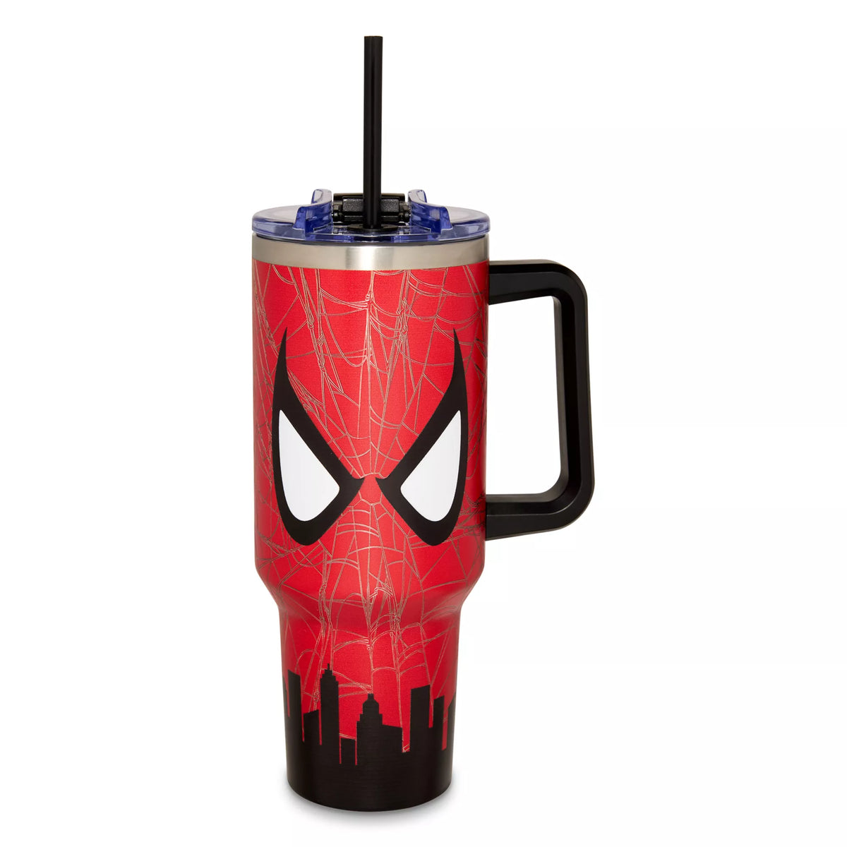 Spider-Man Face City Travel Tumbler with Straw - 40 oz.