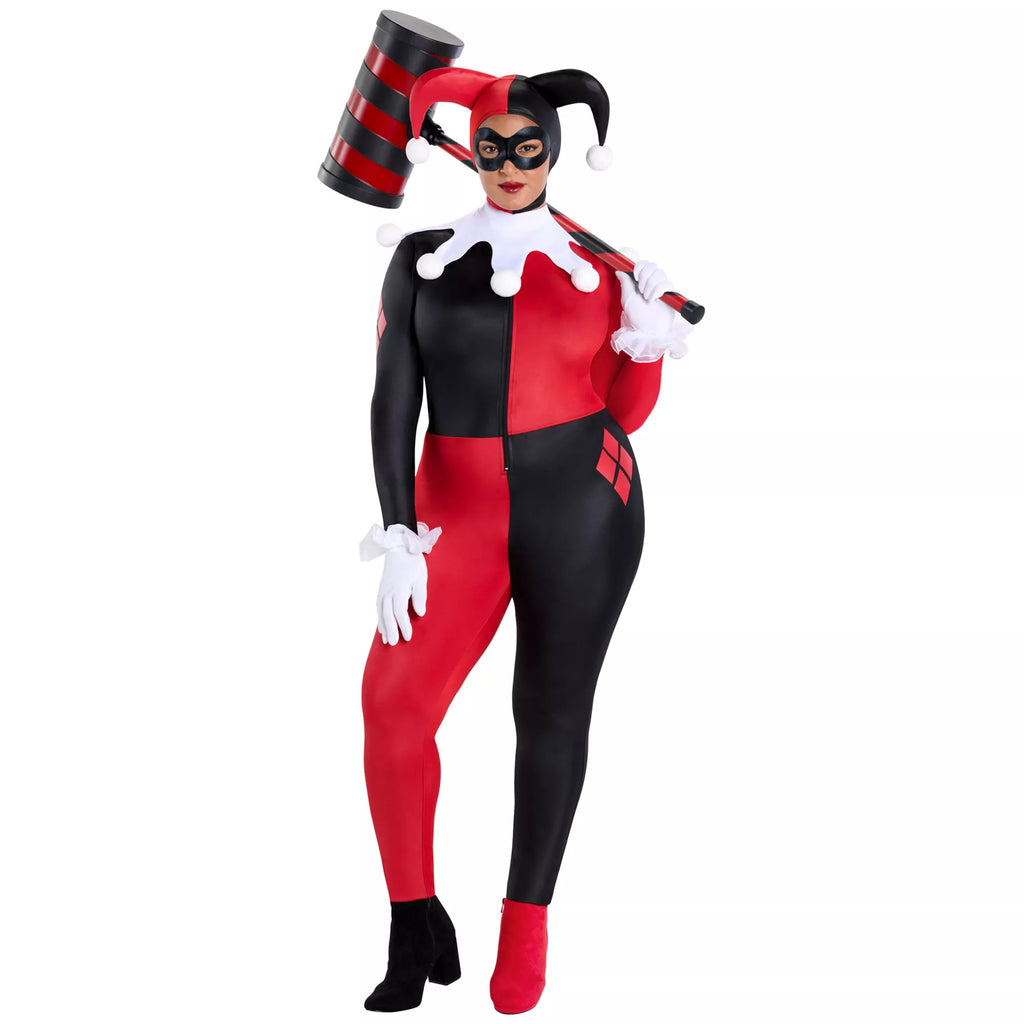 Adult Harley Quinn Catsuit Costume - DC Villains
