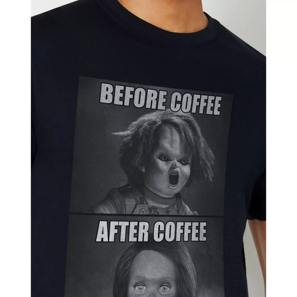Chucky Before and After Coffee T Shirt