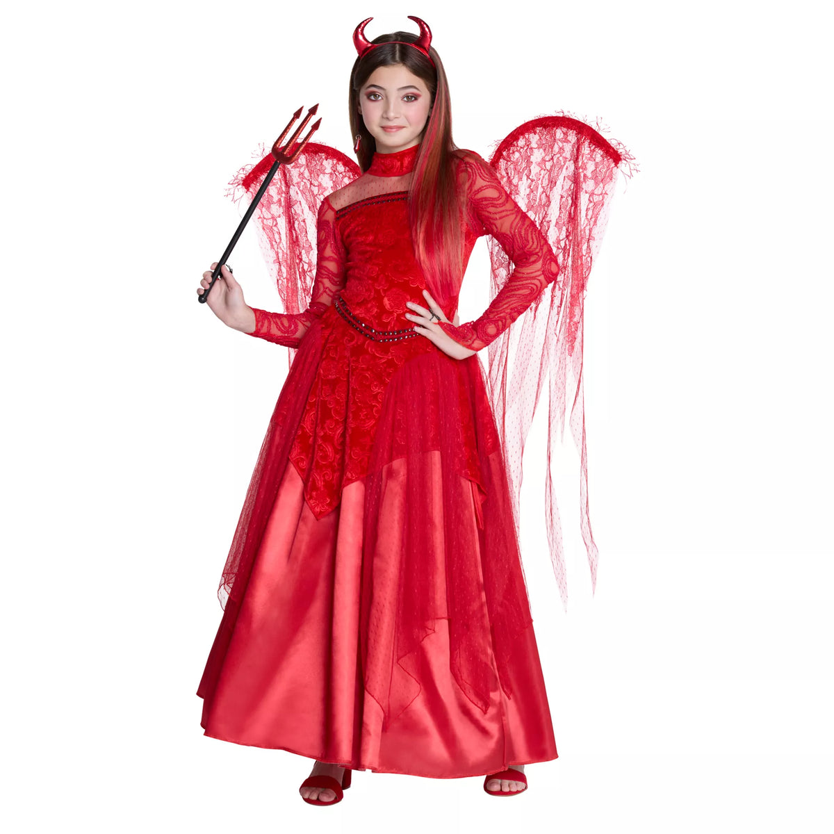 Kids Red Devil Dress Costume - The Signature Collection