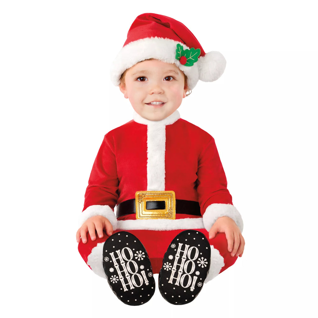 Baby Santa Clause Jumpsuit Costume